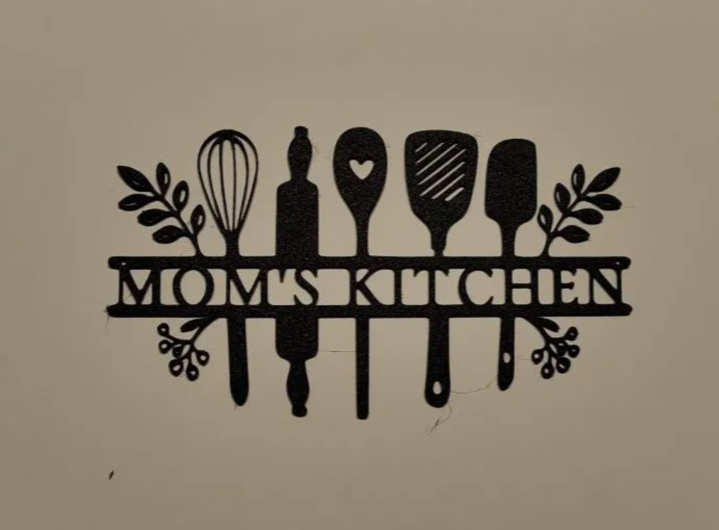 Mom's Kitchen Wall Decor — 3D printed by Moon Studio 3D